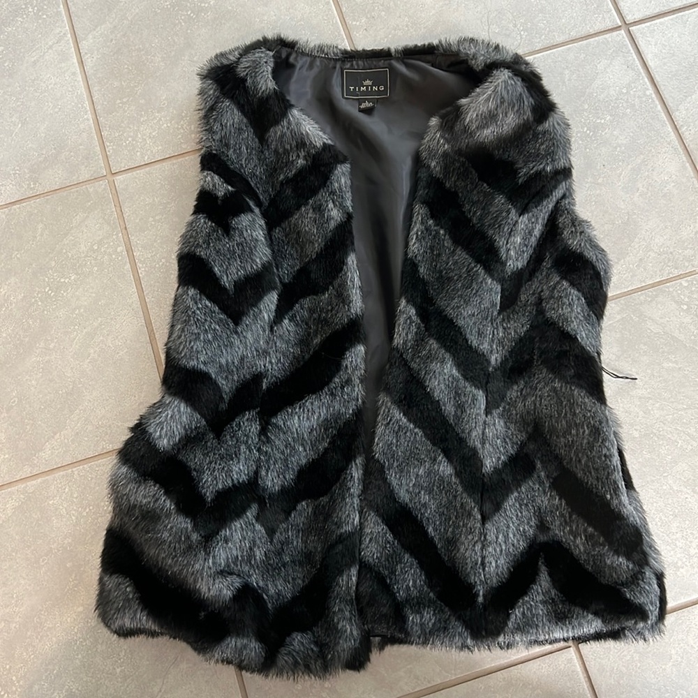 Fluffy vest